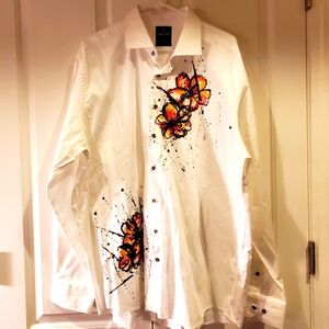 Marcello vintage Floral White Shirt
